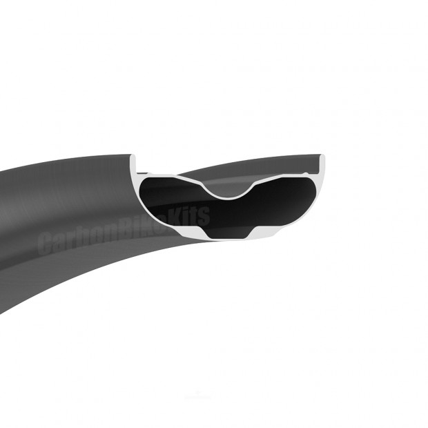 Cerchio in carbonio da 24 pollici 80mm di larghezza per fat bike